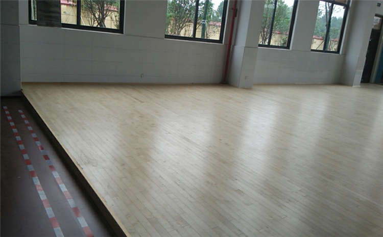浙江楓木體育木地板施工工藝